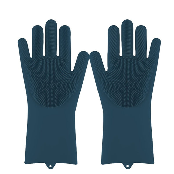 Silicone Scrub Dish Washing Gloves