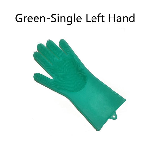 Silicone Scrub Dish Washing Gloves